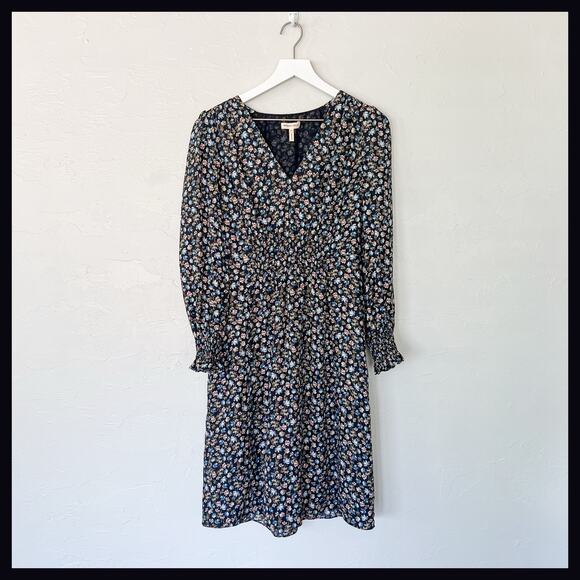 Rebecca Taylor Black Floral Dress size 6 - Picture 1 of 5